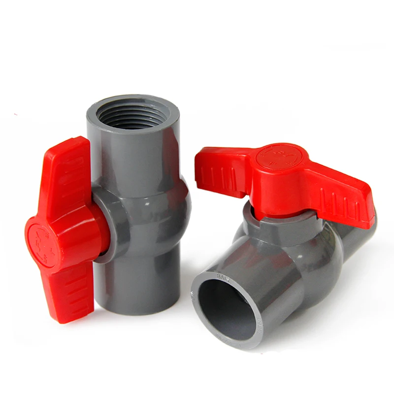Фитинг для труб из ПВХ-серый шаровой кран растворитель сварки 20 32 40 50 63 75 90110 мм и BSP