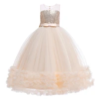pageant dresses for little girls vestido sequins ballgown floor length tulle tuto children birthday party flower girl dresses