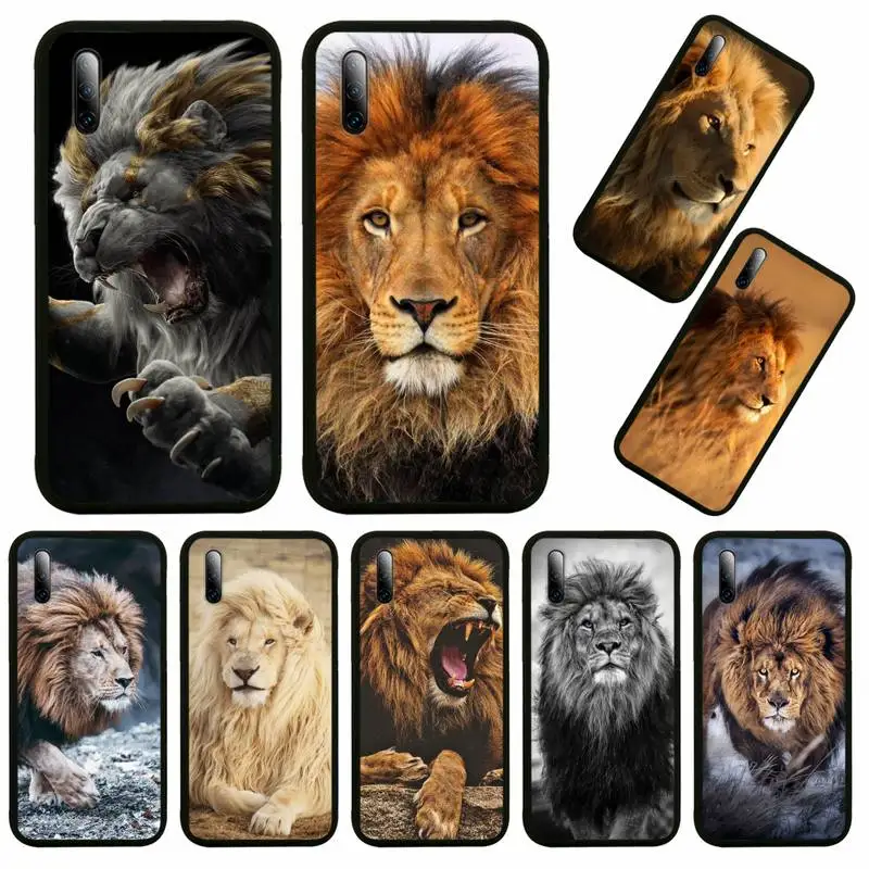 

Lion Alpha Male Cub Phone Case For Huawei P9 P10 P20 P30 P40 Novi Lite Pro Smart Cover