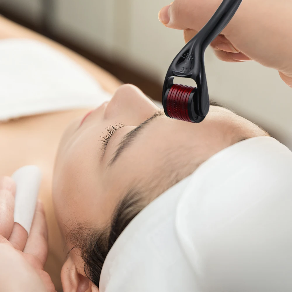 Микроигольчатый ролик мезоскоп для ухода за кожей лица против выпадения волос 540