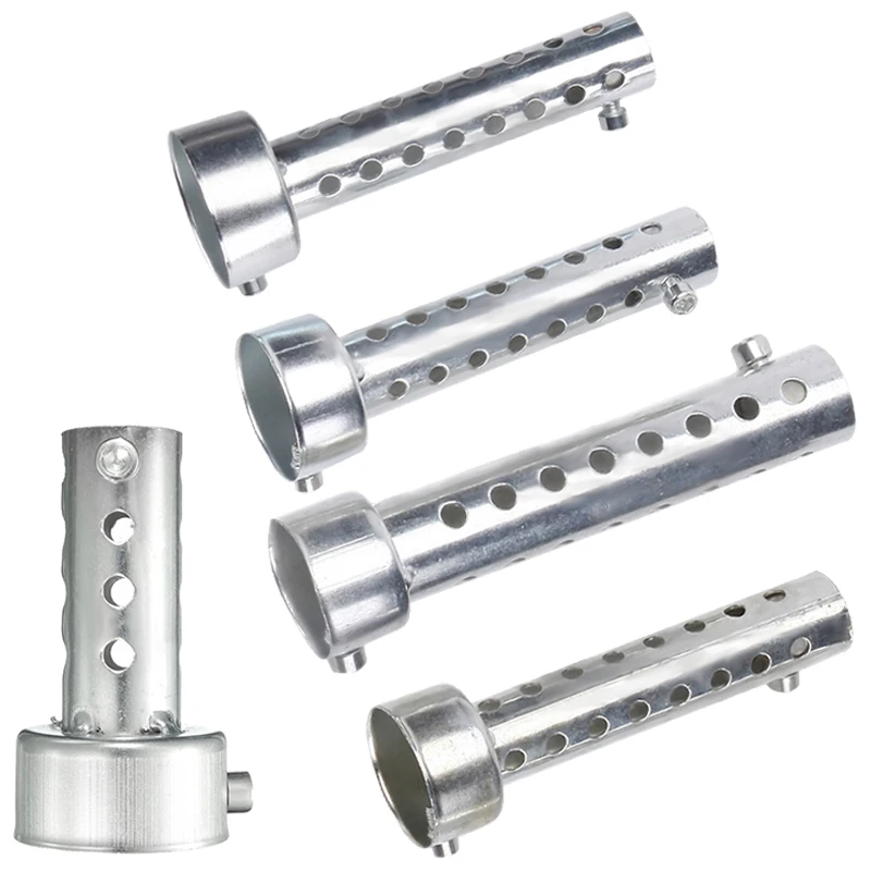 

Серебряный мотоцикл выхлопной банка глушителя вставки перегородка дБ убийца глушитель