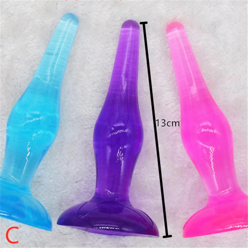 Анальная пробка на присоске мягкая силиконовая секс-игрушки для мужчин женщин