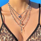Женское многослойное ожерелье с кубиками гримаса, элегантное ожерелье-чокер в готическом стиле, Подарочная бижутерия, 2021