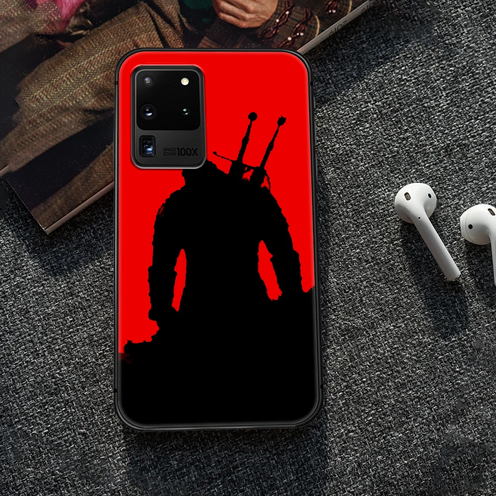 

Witchers game Phone Case Cover Hull For Samsung Galaxy S 7 8 9 10 e 20 FE edge uitra plus Note 9 10 20 black Prime Silicone