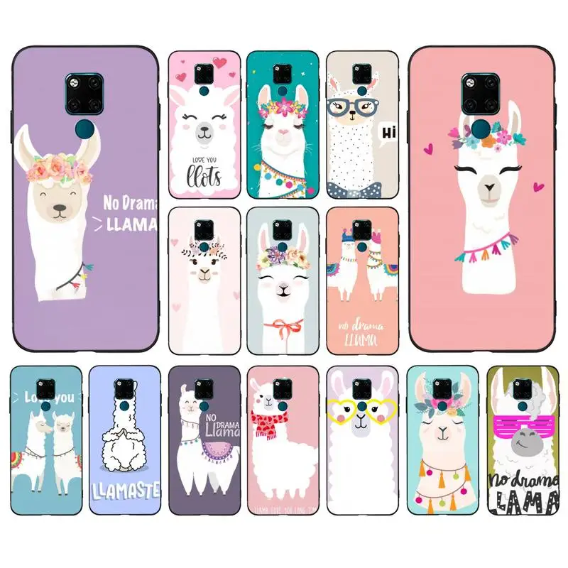 

MaiYaCa Llama Alpacas Phone Case for Huawei Mate 20 10 9 40 30 lite pro X Nova 2 3i 7se