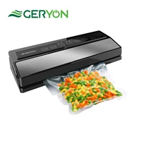 geryon best vacuum sealer machine 220v110v automatic dry and moist food modes degasser vacuum packer with 5pcs packing bags