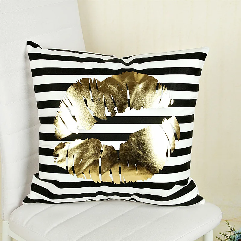 2020 Золотая бронзовая подушка чехол s Роскошный геометрический ананас хлопок