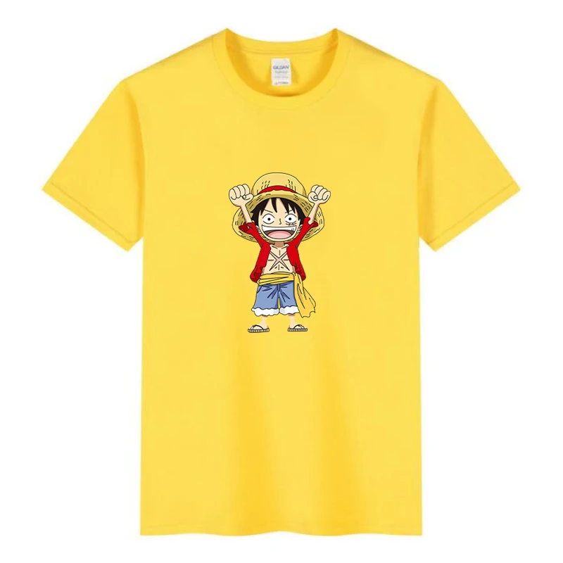 

Teenagers T-Shirts Summer Blouse For Boys/Girls Luffy Japanese Anime One Piece Kids Sweatshirt Cartoon Short Sleeve Tops