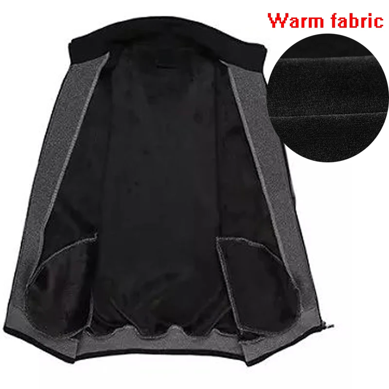 Теплый мужской спортивный костюм флисовый утолщенный свитер зимняя мужская