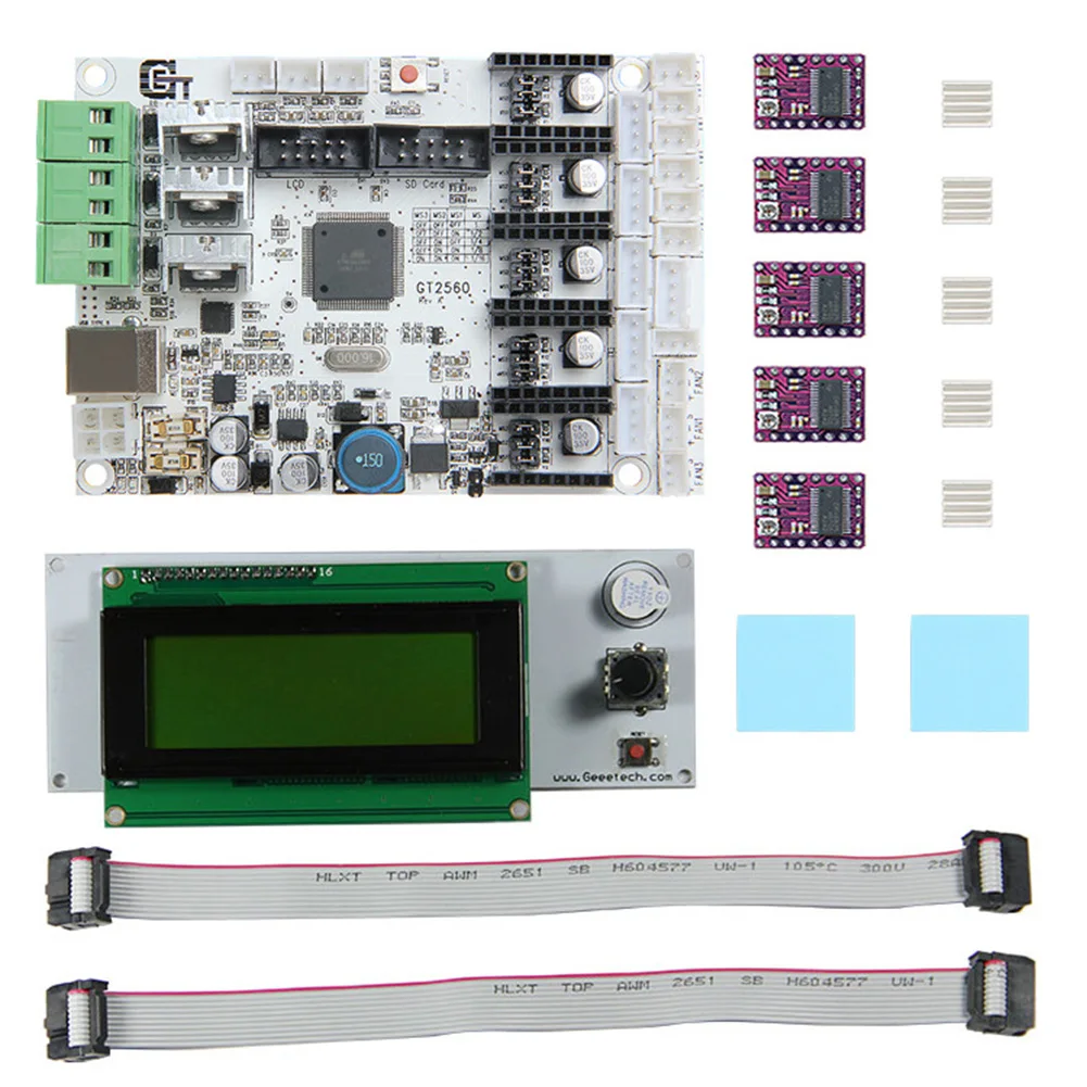 

3D Printer Motherboard Kit GT2560 Controller Board DRV8825 Driver LCD 2004 PUO88