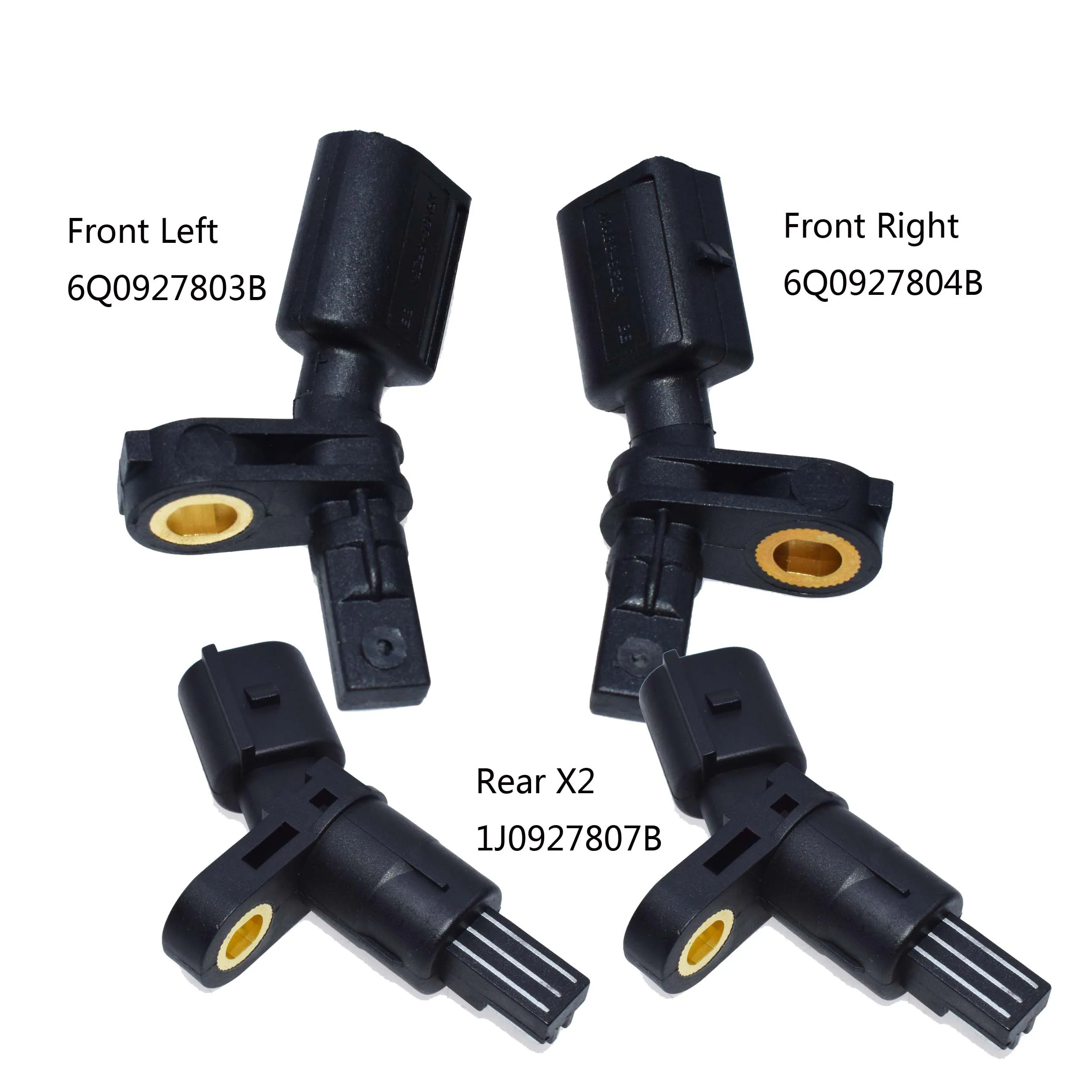 Whole Set ABS Датчик скорости колеса Задний Передний левый и правый для Audi TT VW Beetle, Golf, jetta Cabrio Passat corrado Derby 1J0927807B 1J0927803 - Color: Whole Set