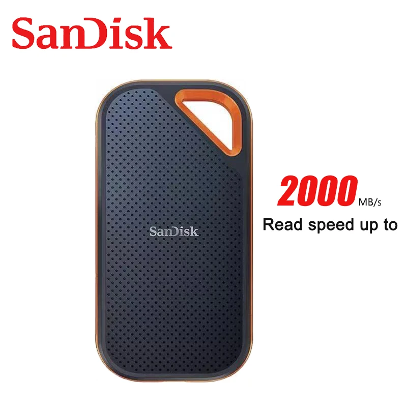 

Двойной Флеш-накопитель SanDisk твердотельный накопитель E81 1 ТБ Extreme PRO Портативный внешний твердотельный накопитель 2 ТБ NVMe высокие скорости ч...