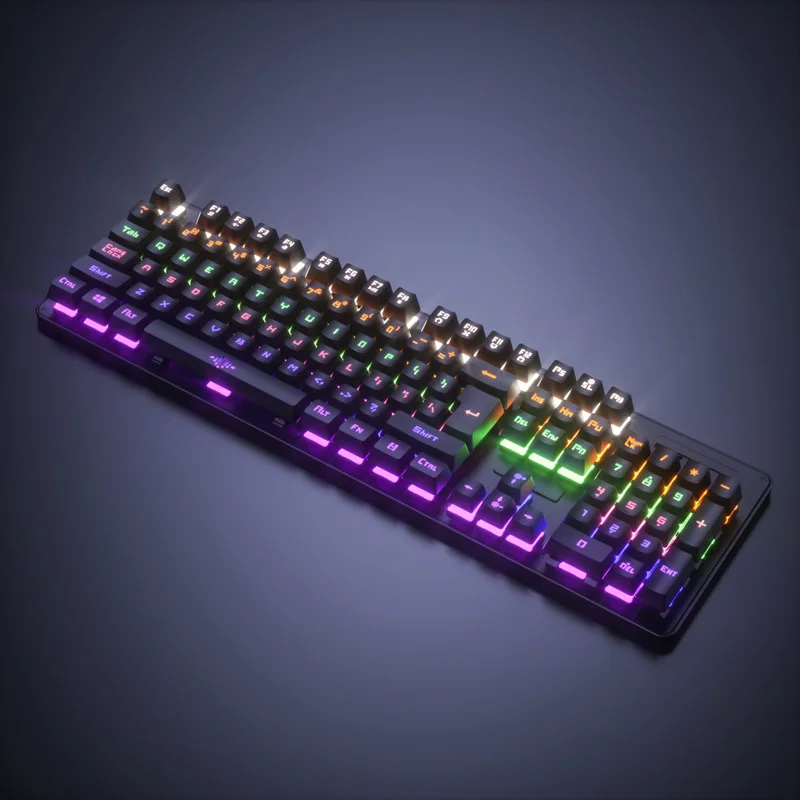 

104 Key USB Wire Rgb Keyboard Switch Gamer Keyboard for Pc Mechanical Keyboards Accessories Mice Computer Peripherals Office