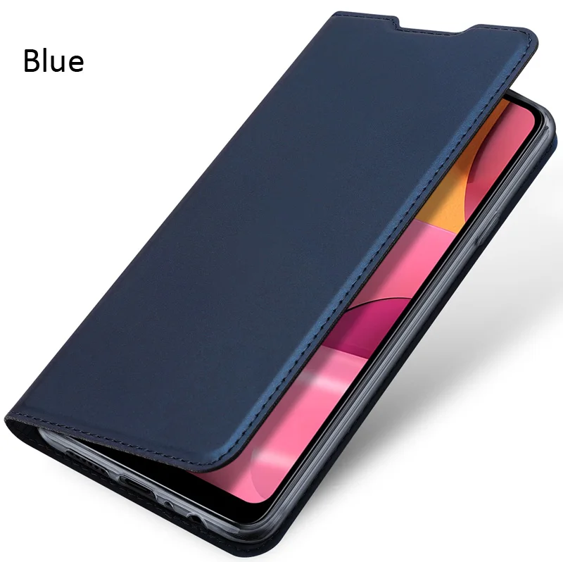 Blue DUX DUCIS чехол для samsung Galaxy A30 A50 A10 A20 A40 A60 A70 Книга Флип кожаный бумажник чехол - Цвет: Blue