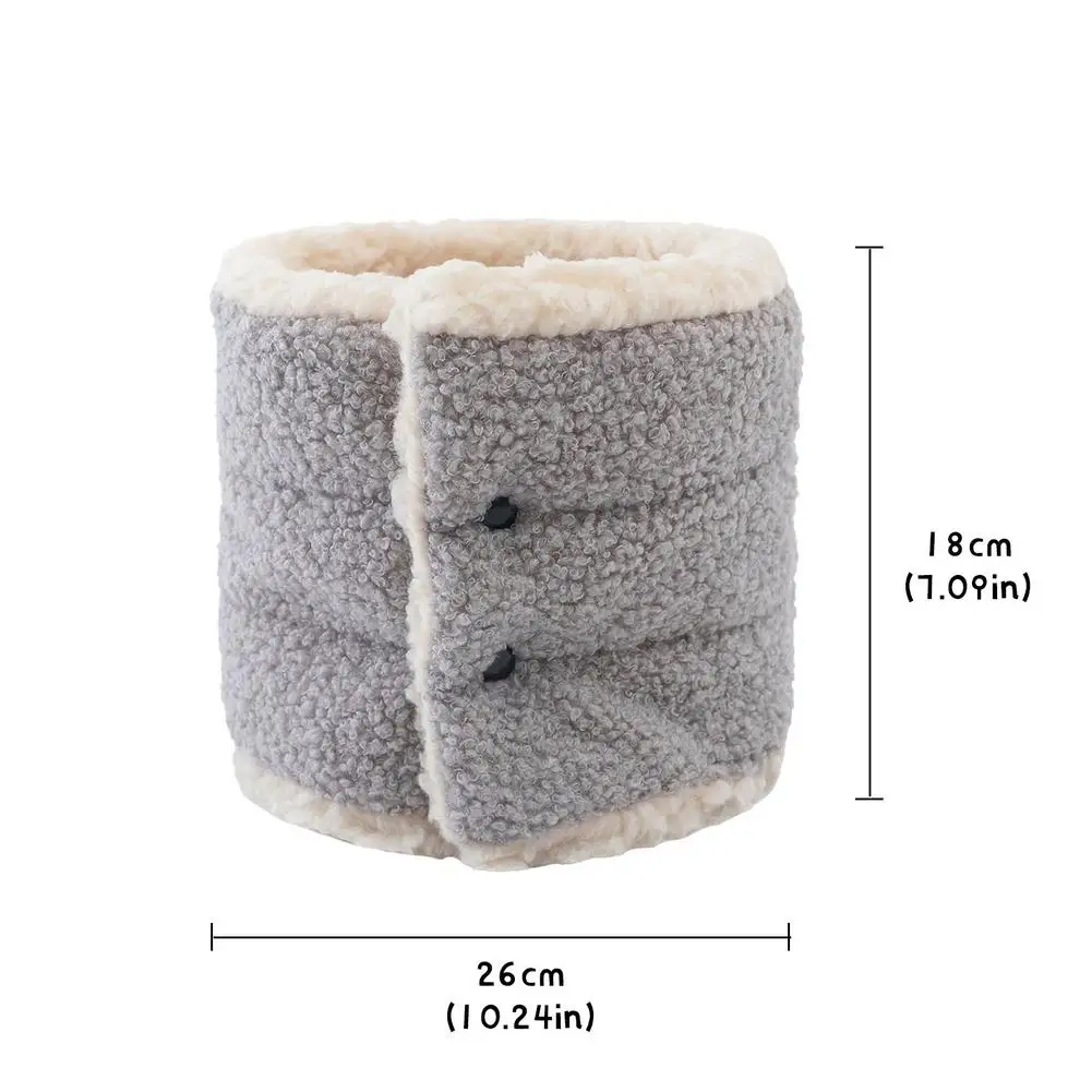 

Men's And Women's Winter Thickening Plus Velvet Warm Scarf Button Collar Camping Ski Warm Scarf Mountaineering Windproof Scarf