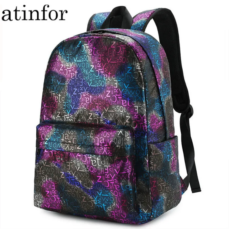 Брендовый водонепроницаемый Женский дорожный лазерный рюкзак atinfor женский для