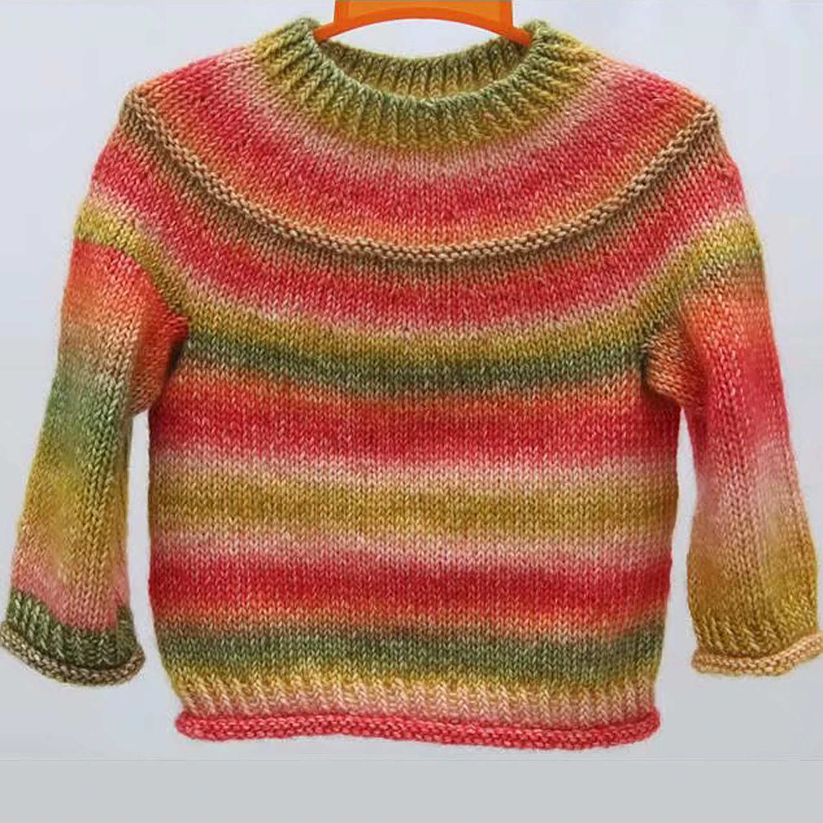 280 м/1 рулон градиентная шерстяная пряжа хлопчатобумажная для вязания крючком