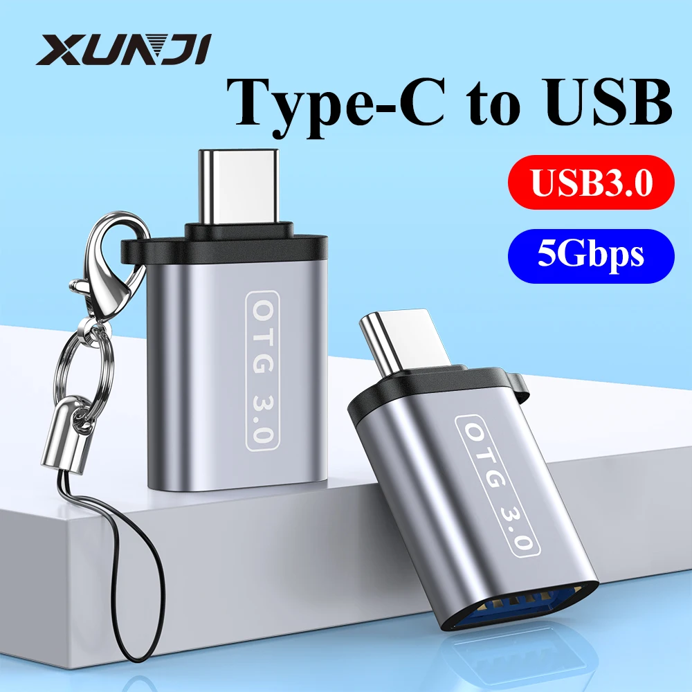 

XUNJI Type C To USB Adapter Otg USBC Male To USB 3.0 Female Converter For Macbook Samsung Xiaomi