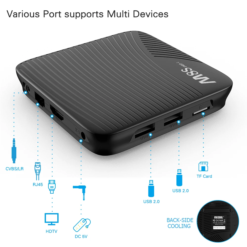 MECOOL M8S PRO L Android 7,1 Amlogic S912 ТВ Ящик Голосовой Управление потоковое 3GB 16GB/32GB Media Player 4K HD Wi-Fi Android тв коробка префикс