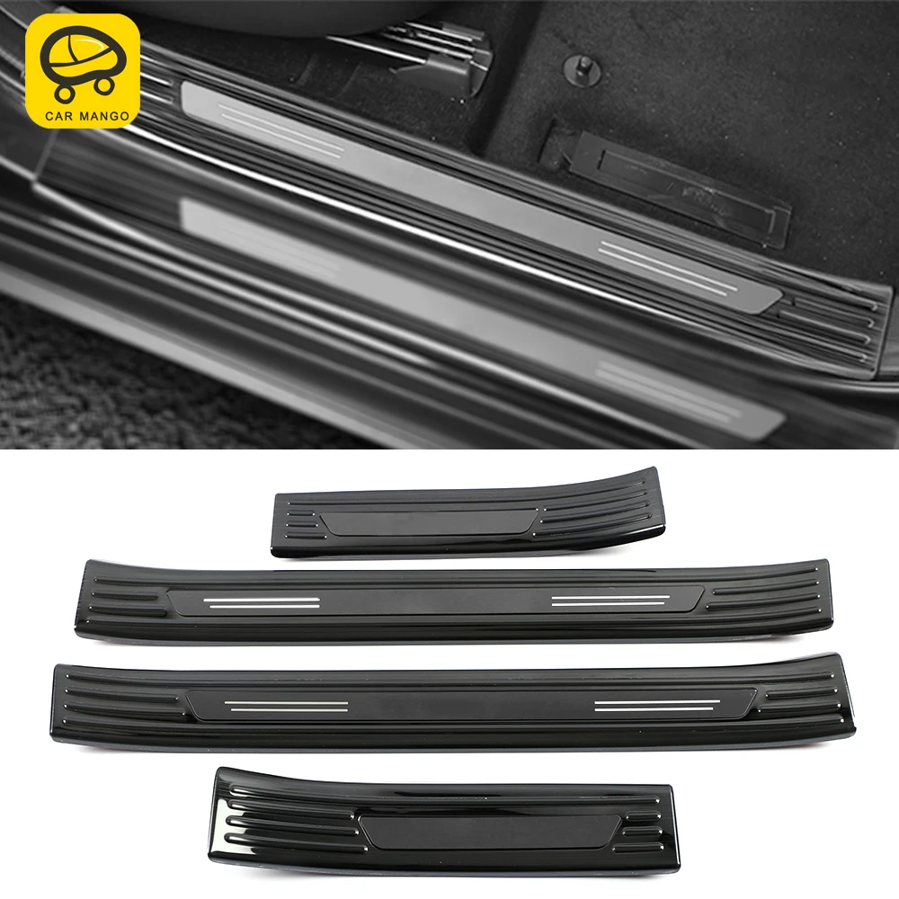 

CarMango for Mazda CX-30 2020-2021 Car Accessories Door Threshold Sill Scuff Plate Guard Welcome Pedal Pad Cover Trim Sticker