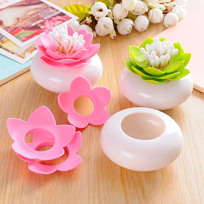 Креативный ящик для зубочистки в форме лотоса качественный Пыленепроницаемый