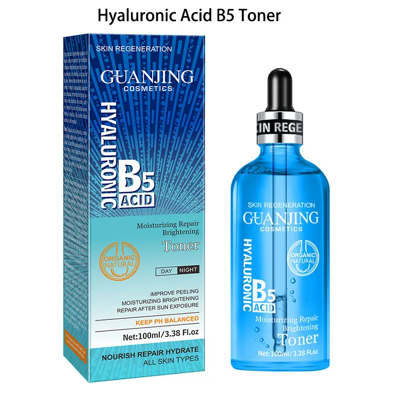

1Bottle 100ML Hydrating Hyaluronic Acid·B5 Moisturizing Repair Brightening Toner