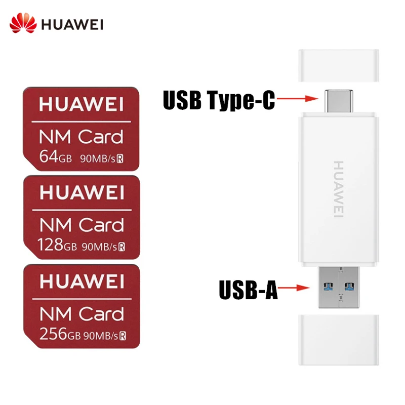 

Huawei NM Card 64G 128G 256G 90MB/S Nano Memory Card, only Suitable for Huawei P30 Series and Mate20 Series