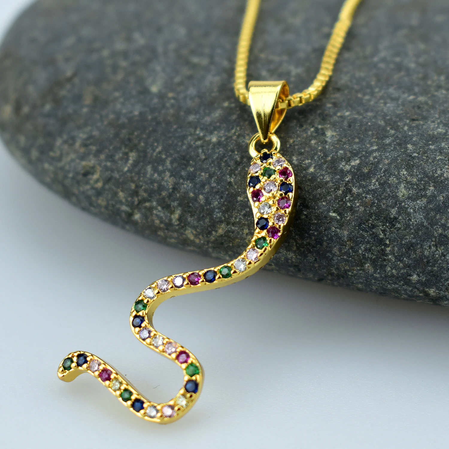 Новое поступление хит продаж женская подвеска в виде змеи ожерелье с подвеской