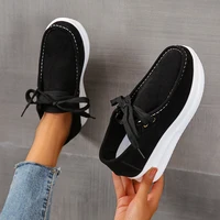 ladies loafers autumn and winter new moccasin shoes ladies flat shoes comfortable non slip mid heel platform shoes womens shoes
