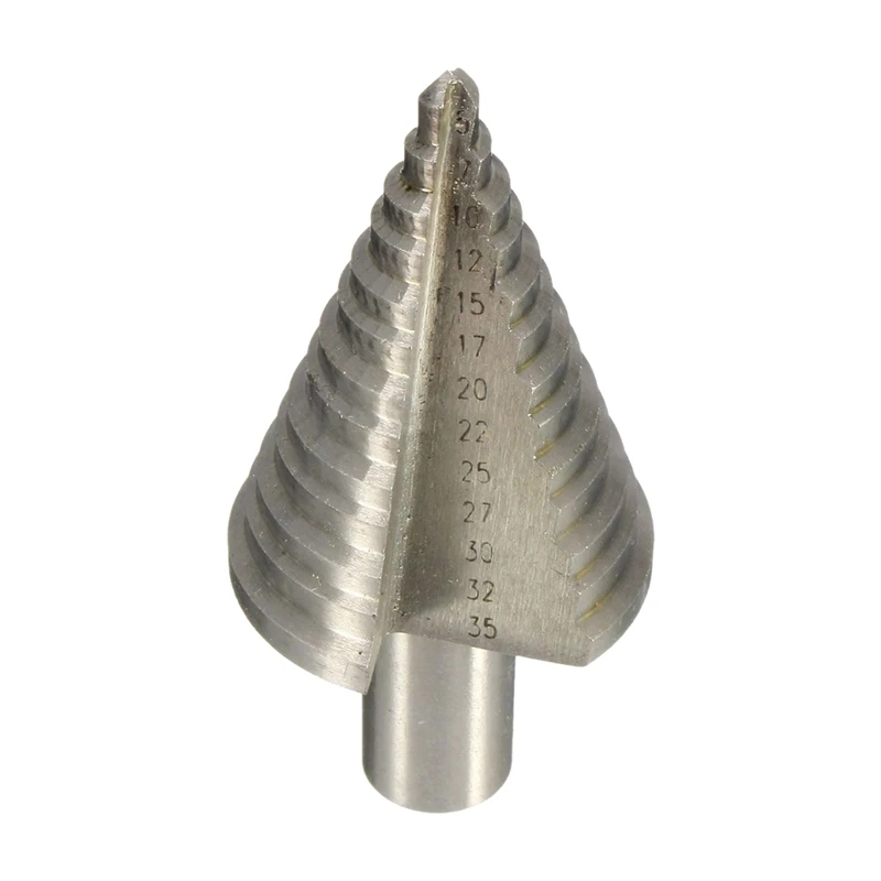 

5-35Mm 13 Steps Plating HSS Cone Drill Bit Titanium Hole Cutter Hex Shank Steel