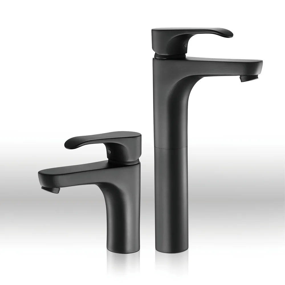 Basin Taps Bathroom Sink Faucet Brass Black Color Mixer Water Tap Hot and Cold Faucets Single Handle Double Control | Обустройство
