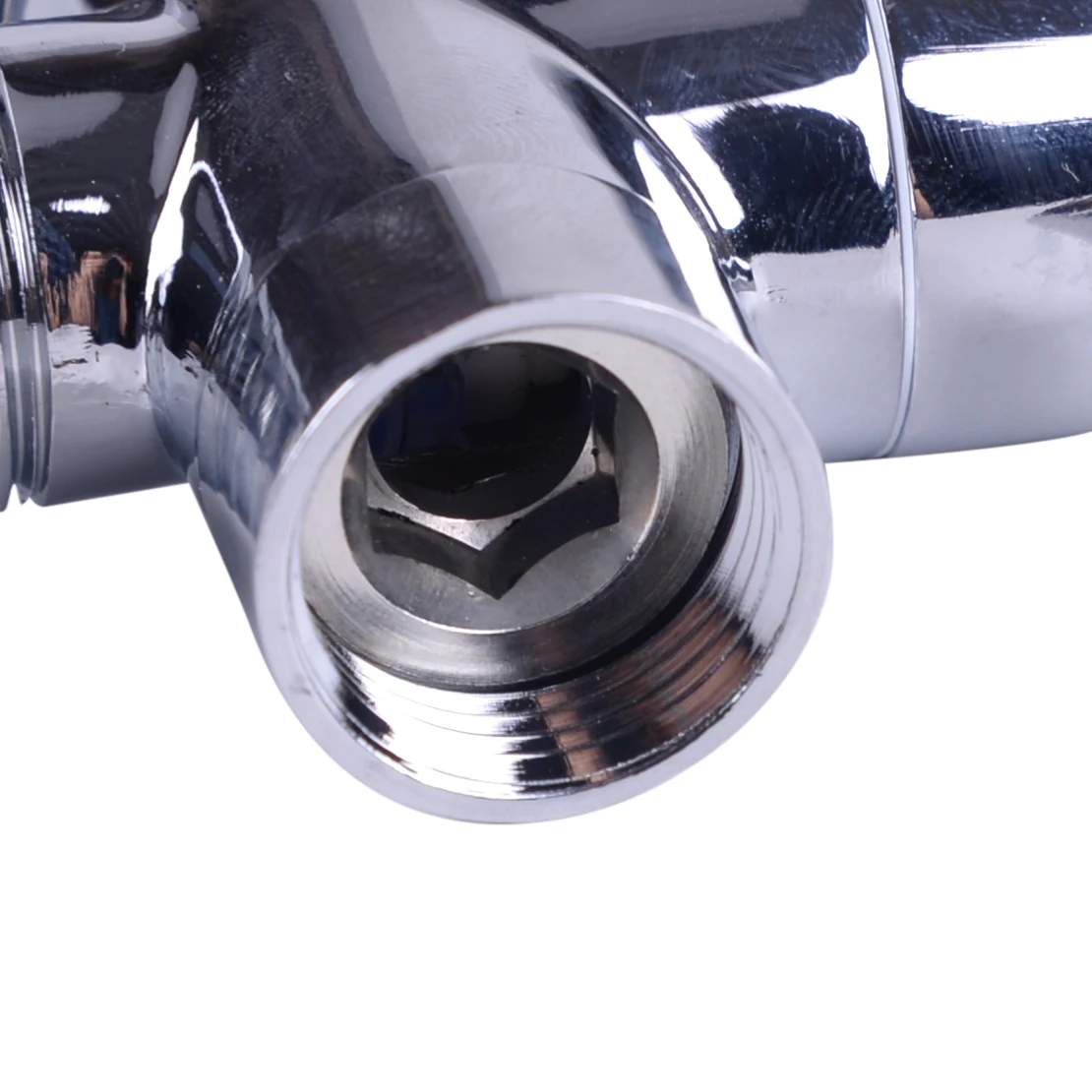 Chrome 3 способ переключающий клапан T ручной Насадки для душа ванны нажмите