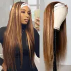 Хайлайтер парик из человеческих волос, прямые женские Искусственные бразильские натуральные черные парики 427 дюймов, цветные безклеевые парики с эффектом омбре