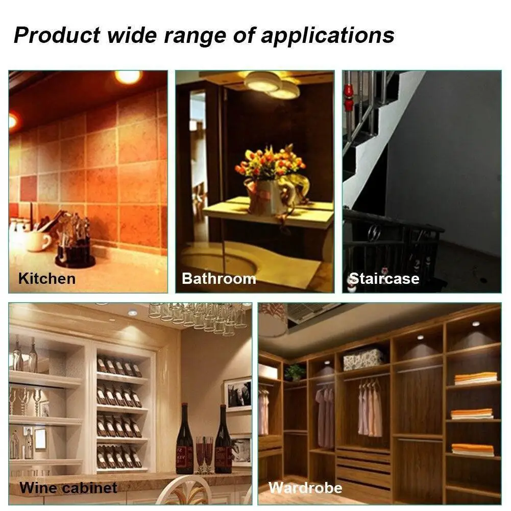

Bright COB LED Under Cabinet Light Wireless Wall Lamp COB Drawer Cupboard Bedroom Light Kitchen Closet Night Wardrobe S4Z6