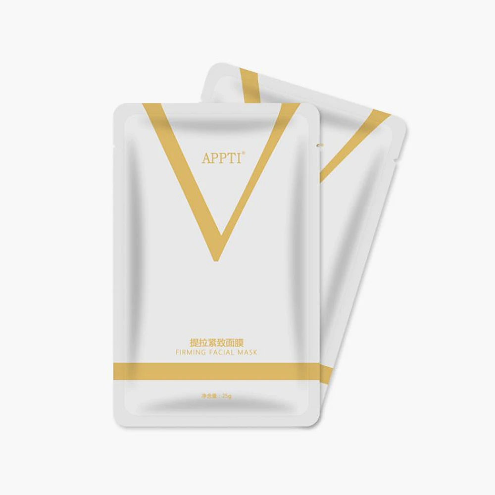 Массажный бандаж для лица двойной V форма натяжение укрепляющая маска бумага