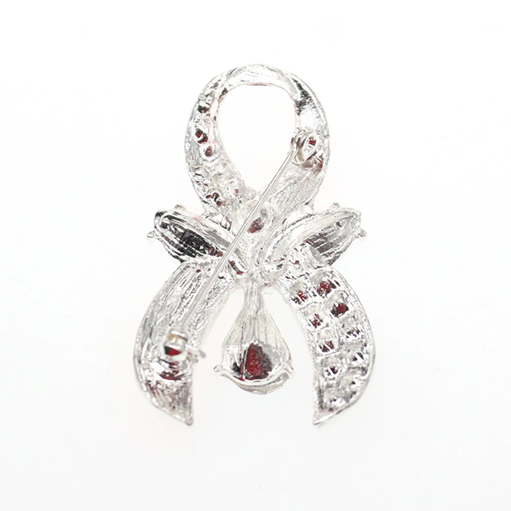 Бесплатная доставка 10 шт./лот эмалированная брошь в виде ленты с розовыми