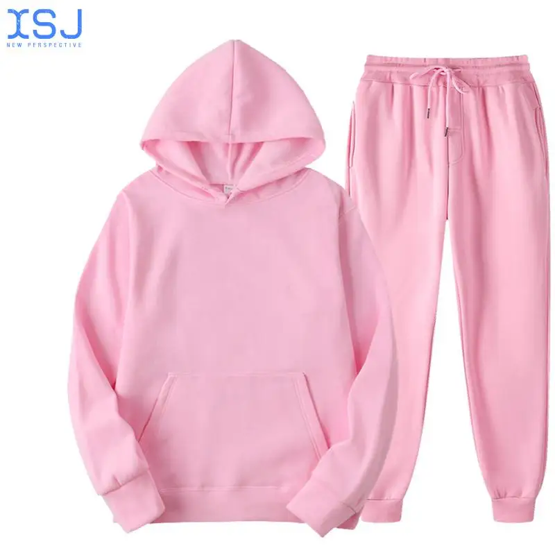 

Pure Cotton Suit 2-Piece Sweater Sweater Pants Suit Autumn and Winter Jogging Women's Sportswear Thickened Fleece 100% Sweater