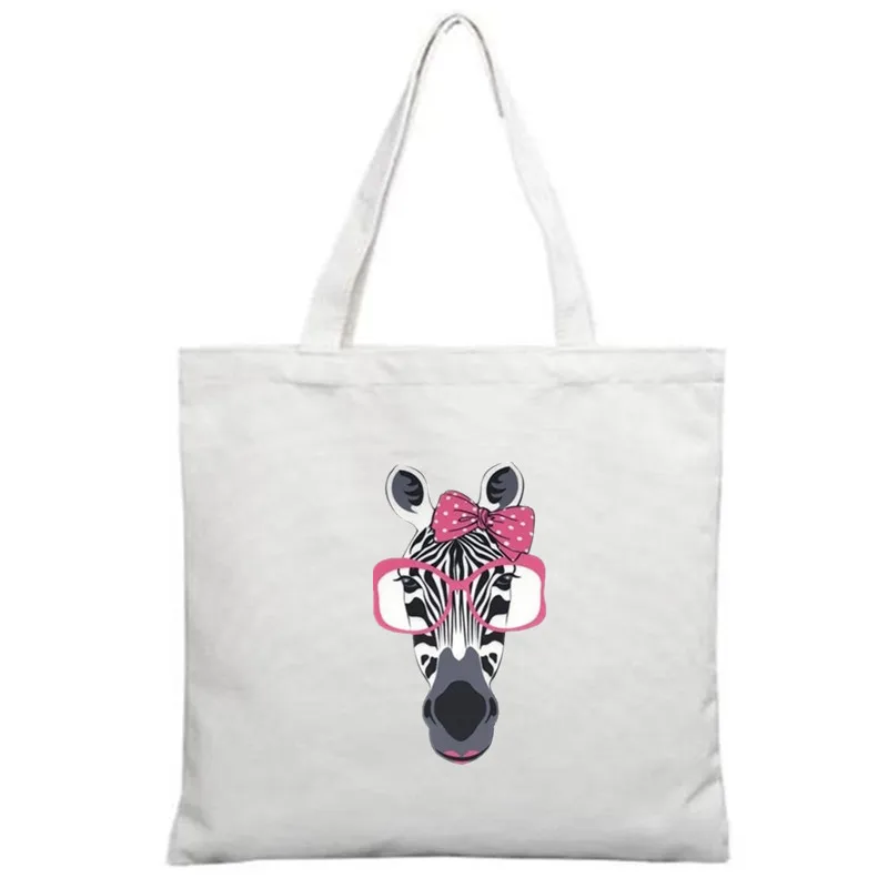 Модная одежда с мультипликационным принтом 23 см очки наклейки зеброй