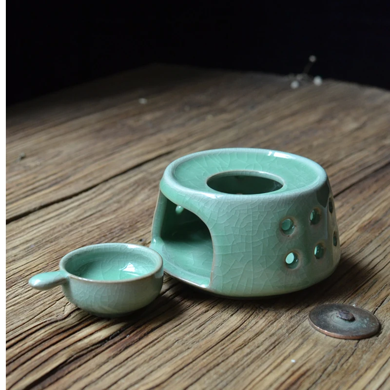 Longquan Celadon чайная плита свечной обогреватель керамический чайник базовое