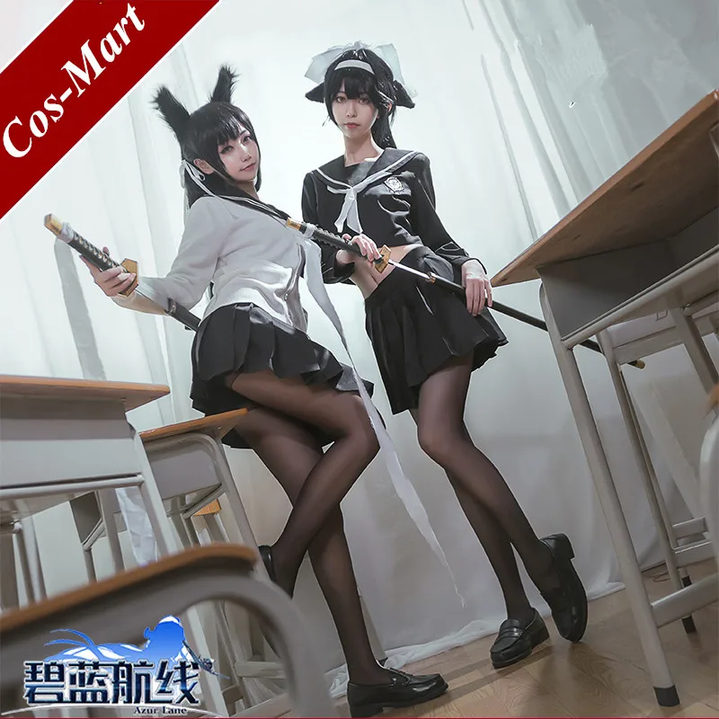 

Game Azur Lane IJN Atago Cosplay Costume Sexy JK Pleated Skirt Full Set Role Play Clothing S-XL Limited Inventory