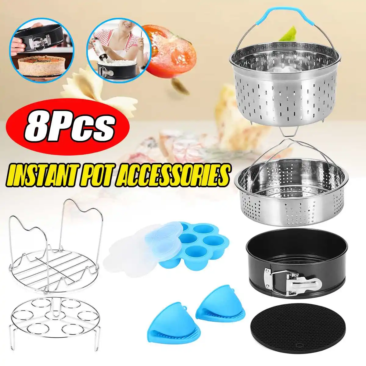 20/8 шт. набор аксессуаров для мгновенных кастрюль аксессуары электроскороварки