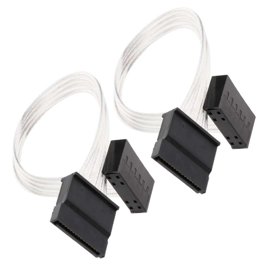 Удлинительный кабель питания для ПК компьютера SSD/HDD 20 см 2 упаковки|Компьютерные