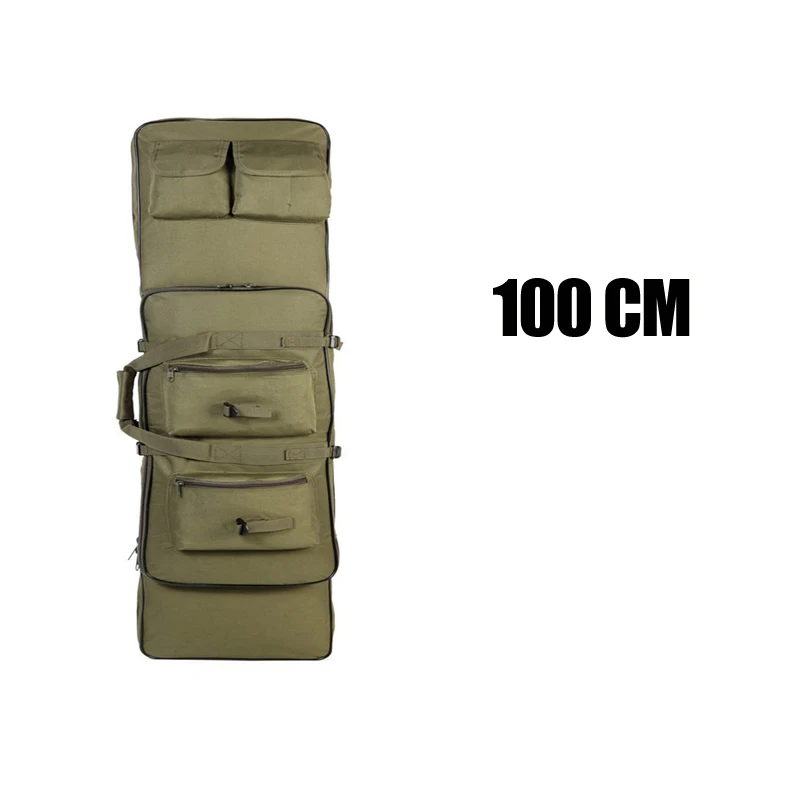 Green 100cm Охотничьи сумки 85 см/100 см/120 см тактическая винтовка для охоты чехол Военный Открытый нейлоновый охотничий рюкзак черная тактическая сумка для снаряжения - Цвет: Green 100cm