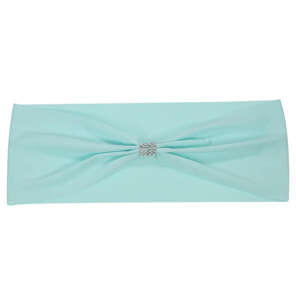 Спандекс чехлы на кресла стрейч полоса пряжка пояс бант для свадьбы событие