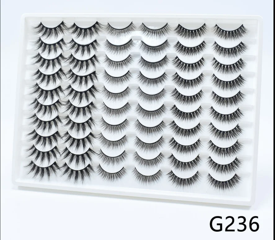 

30 Pairs Faux Cils Makeup Tools False Eyelashes Dramatic Mink Lashes HandMade Natural maquiagem