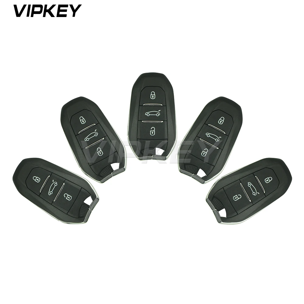 

Remotekey 5pcs Aftermarket Smart Key Remote Keyless Entry For Citroen DS4 DS5 3 Button 433.92 Mhz ID46 - PCF7953 Chip