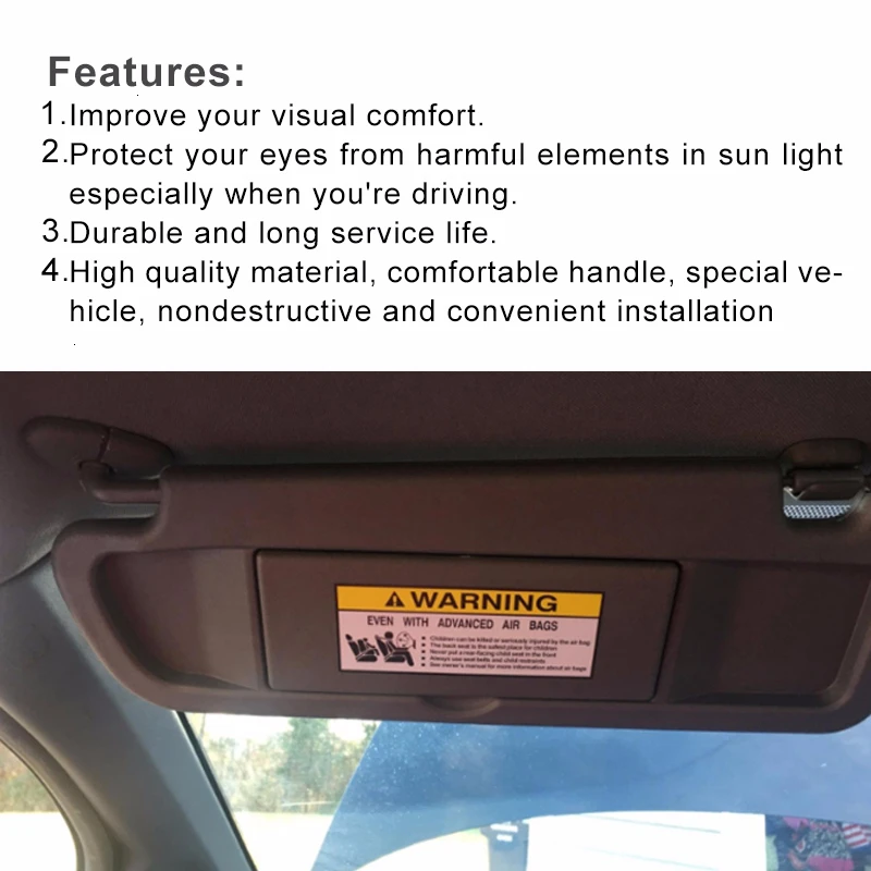 NS модификация переднего левого водителя солнцезащитный козырек Солнцезащитный