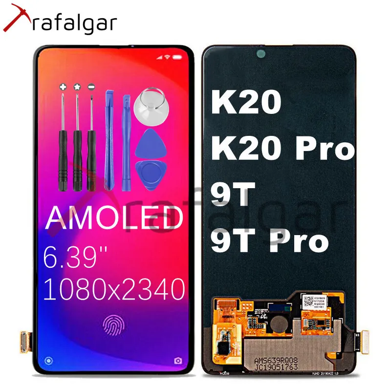 6,3" для Xiaomi Redmi K20 Pro, ЖК-дисплей, сенсорный экран, дигитайзер, сборка для Xiaomi Mi 9T Pro, ЖК-экран k20, замена