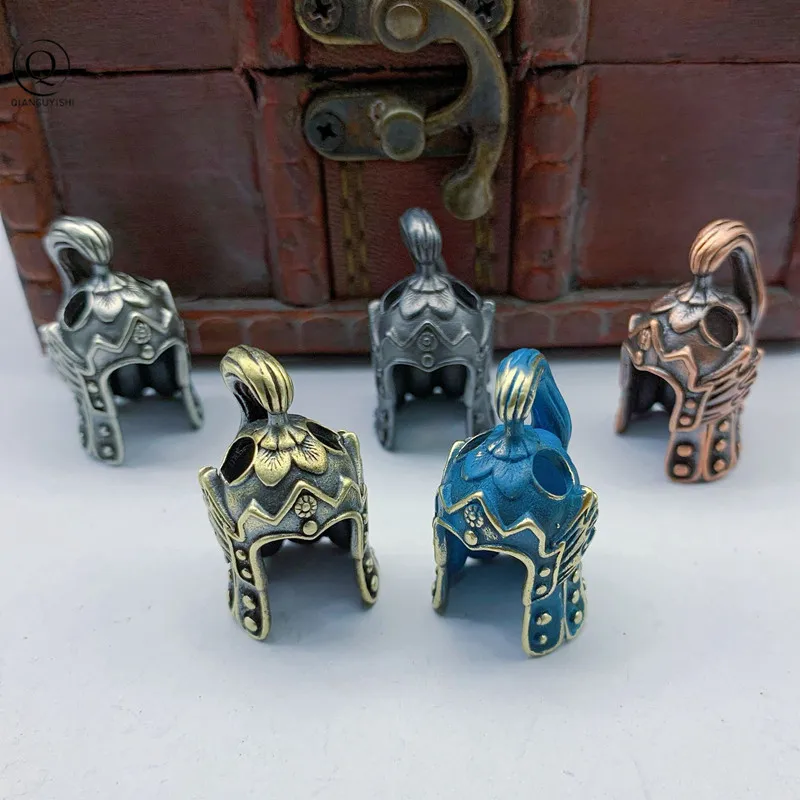 Маршал Древнего Китая нож самурая для шлема брелок ключей с бусинами Подвески