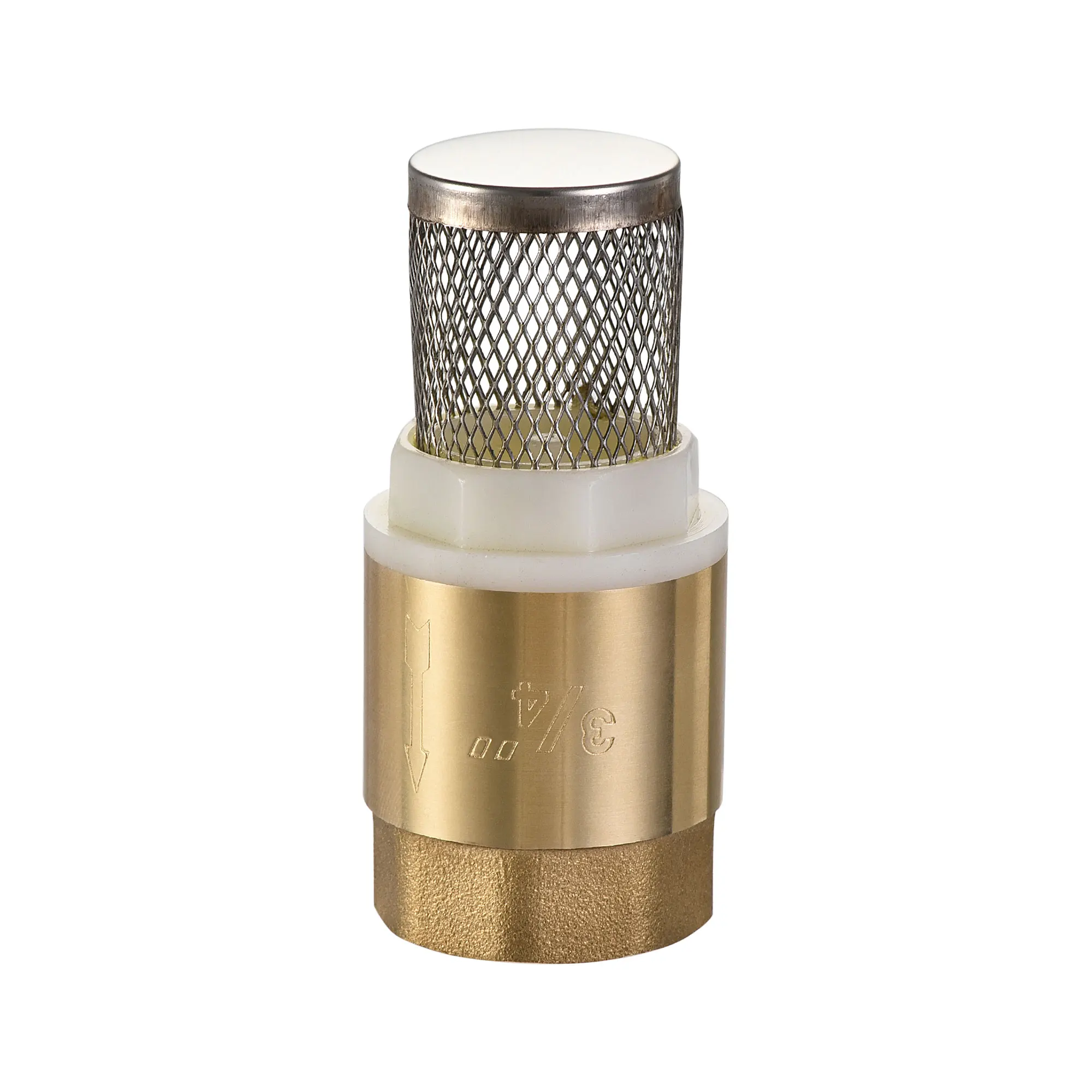Uxcell Foot Valve G3/4 Thread Check Valve for Well Pump UPVC Stainless Steel Brass